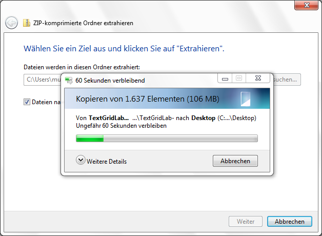 Speichern Sie die ZIP-Datei auf Ihre Festplatte